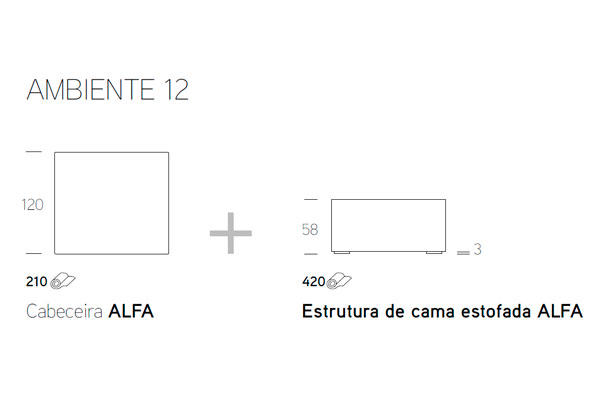 Cabeceira Alfa + Estrutura de cama - imagem 2
